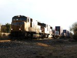 UP 4110  20Dec2011  Waiting for the signal to turn NB in BERGSTROM approaching Dittmar Road